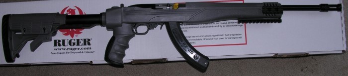 Ruger ITAC 10-22 .22 grey foder NIB 22