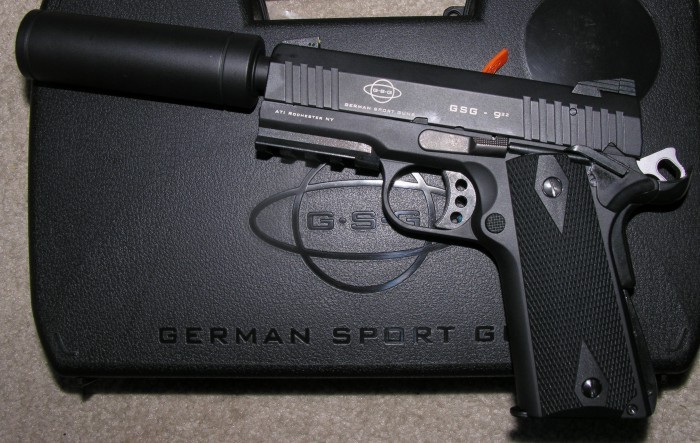 ATA GSG 1911 .22 22 3.4" rail silencer NIB